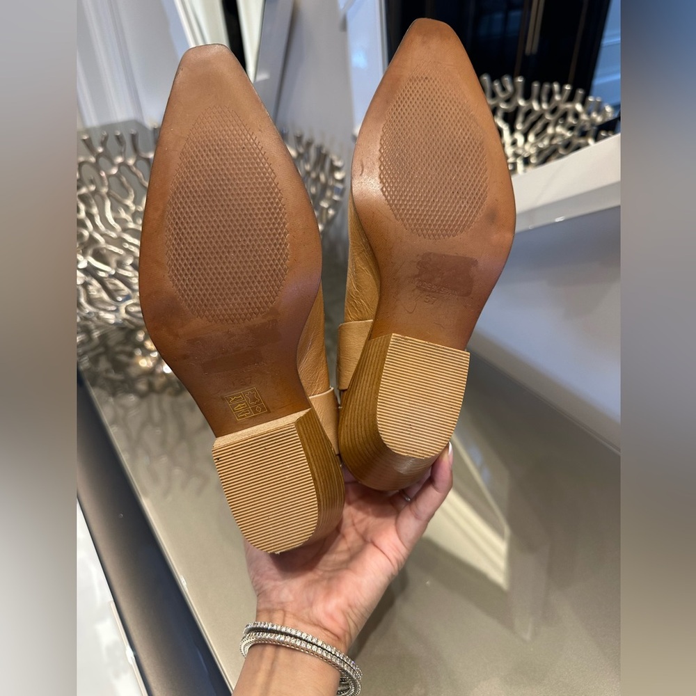 L’Intervalle Tan Made in Spain Western Cowboy Country Ankle Boots (Size 37) - Picture 10 of 11